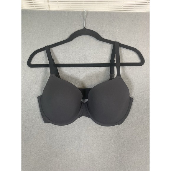 Skims "Fits Everybody" 42 DD T Shirt Bra Black Underwire Tagless EUC - Picture 1 of 9